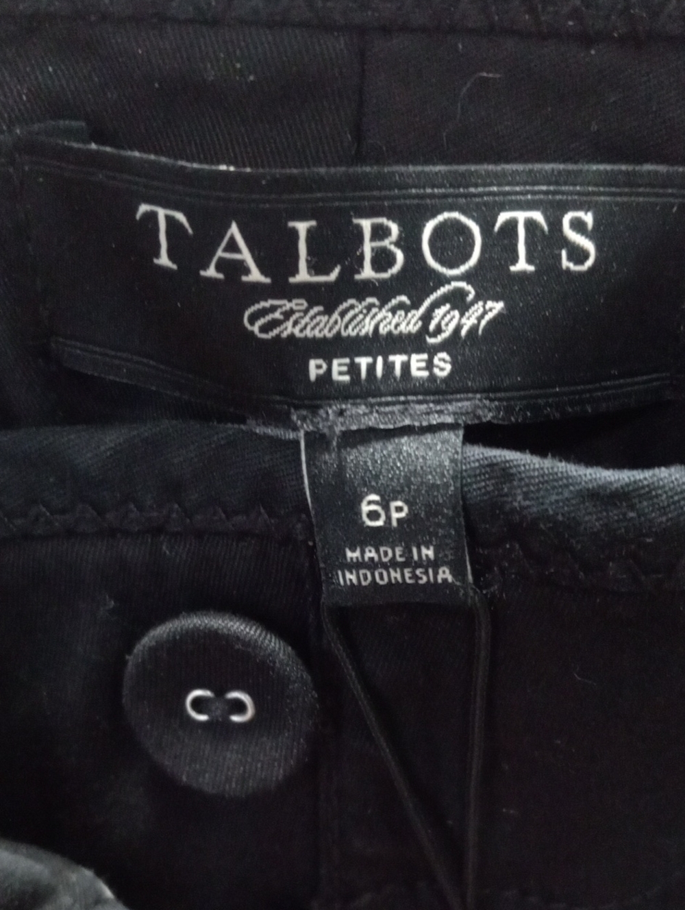 Talbots Black Cropped Straight-Leg Women's Pants - Picture 5 of 15